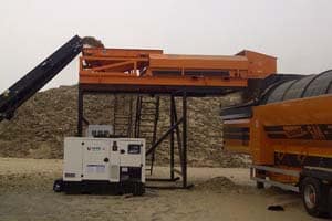 RevX-E ecs with OBM vibratory feeder installed at SITA UK plant in near Preston
